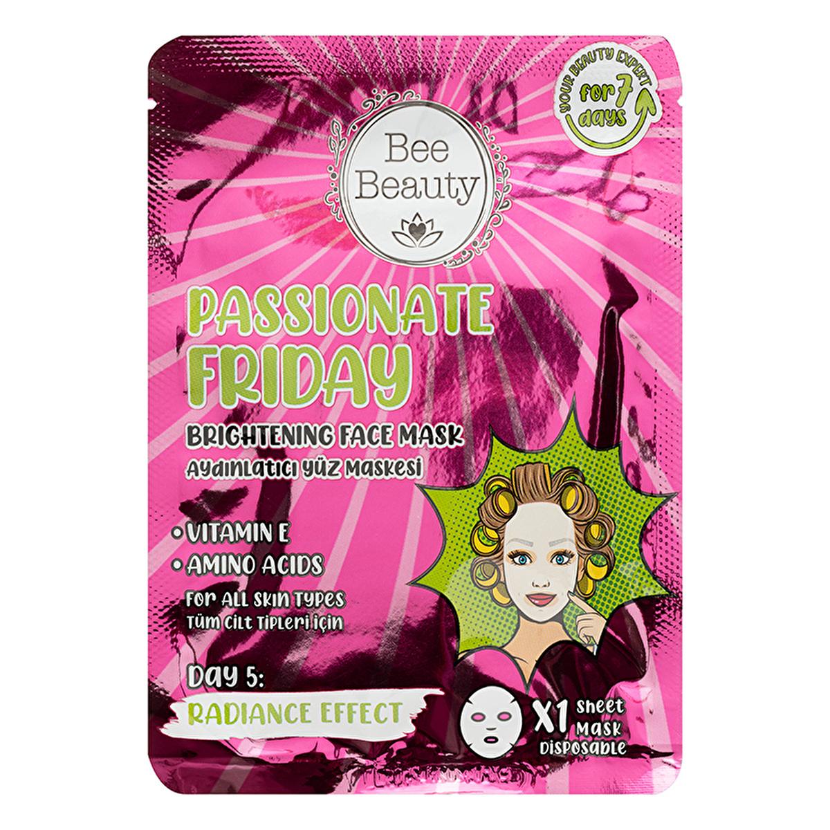 Bee Beauty Glowing Ritual: Face and Hand Mask Set - Reduce Puffiness, Brighten Skin, Smooth Hands - Easy Skincare Routine by Beauty Care Bag