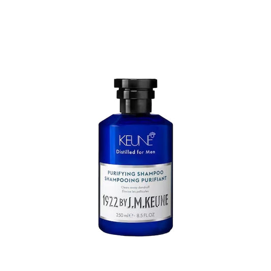 Keune Man 1922 Purifying Anti-Dandruff Shampoo for Men - 8.45 fl oz, Gentle Scalp Care & Purification by Beauty Care Bag