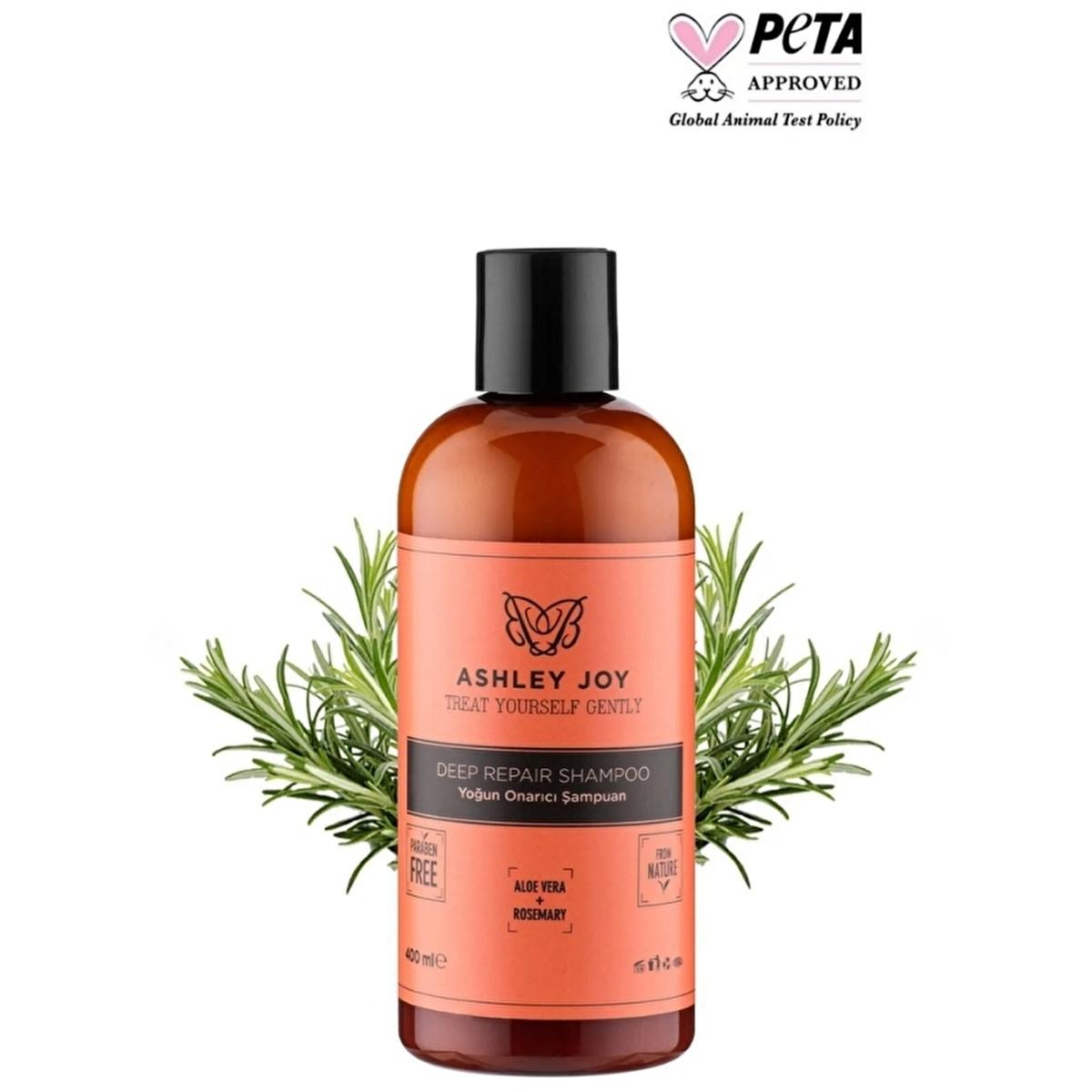 Ashley Joy Intensive Repair Shampoo: Strengthens, Moisturizes & Prevents Breakage - Rosemary & Plant-Based for Damaged, Weak Hair (13.53 fl oz) by Beauty Care Bag