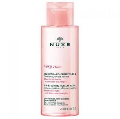 Nuxe Very Rose 3-in-1 Micellar Water - Natural Makeup Remover & Skincare for Dry Skin by Beauty Care Bag