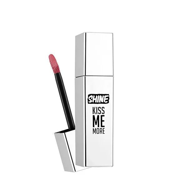 Flormar Shine Kiss Me More Liquid Lipstick - Long-Lasting, Shiny Finish, 004 Fall Rose by Beauty Care Bag