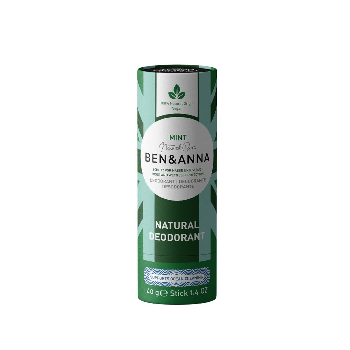 BEN & ANNA Natural Deodorant - Mint Scent, Organic & Chemical-Free, 40g by Beauty Care Bag