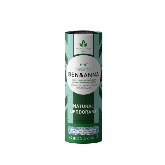 BEN & ANNA Natural Deodorant - Mint Scent, Organic & Chemical-Free, 40g by Beauty Care Bag