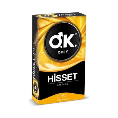 Okey Hisset Condoms: Enhanced Sensitivity & Reliable Protection - 10 Pack Latex Condoms for Safe Sex & Contraception by Beauty Care Bag