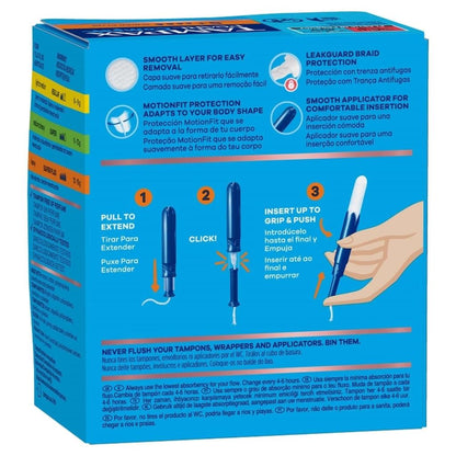 Tampax Pearl Compak Super Plus Tampons for Heavy Flow 16 Count by Beauty Care Bag