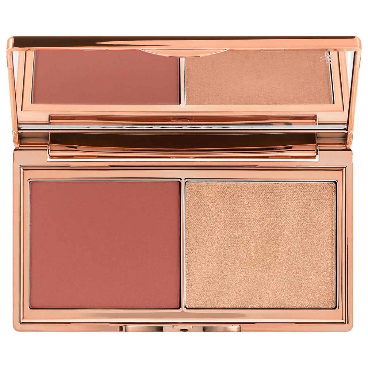 Mini Hollywood Blush & Glow Palette: Achieve Radiant, Cruelty-Free Hollywood Glow with Squalane for Travel & Touch-Ups by Beauty Care Bag
