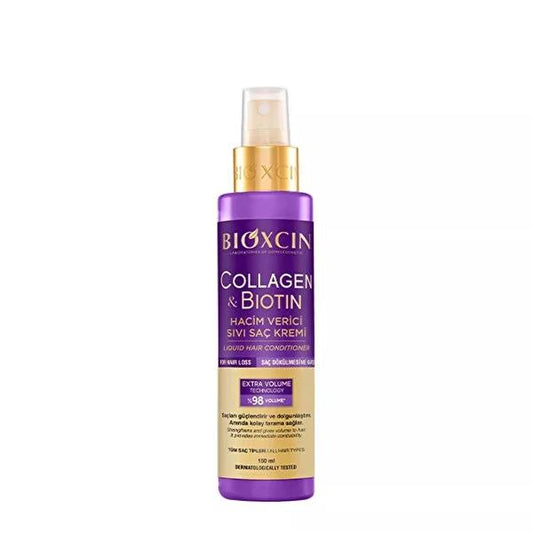 Bioxcin Collagen & Biotin Volumizing Hair Conditioner: Thicken Fine Hair & Prevent Hair Loss - Strengthens, Adds Volume, Ideal for Sensitive Scalps by Beauty Care Bag