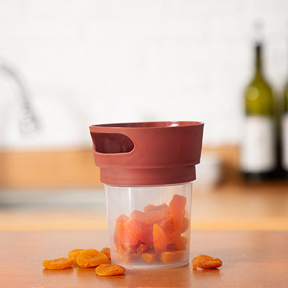 Babyjem Spill-Proof Snack Container for Kids - Antibacterial Fabric Cover, Easy to Use, Ideal for Travel and Daily Use by Beauty Care Bag