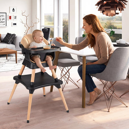 9-in-1 convertible high chair with solid wood legs by GBruno Store, view 11