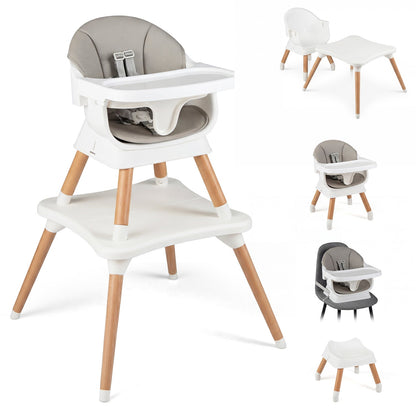 9-in-1 convertible high chair with solid wood legs by GBruno Store, view 3
