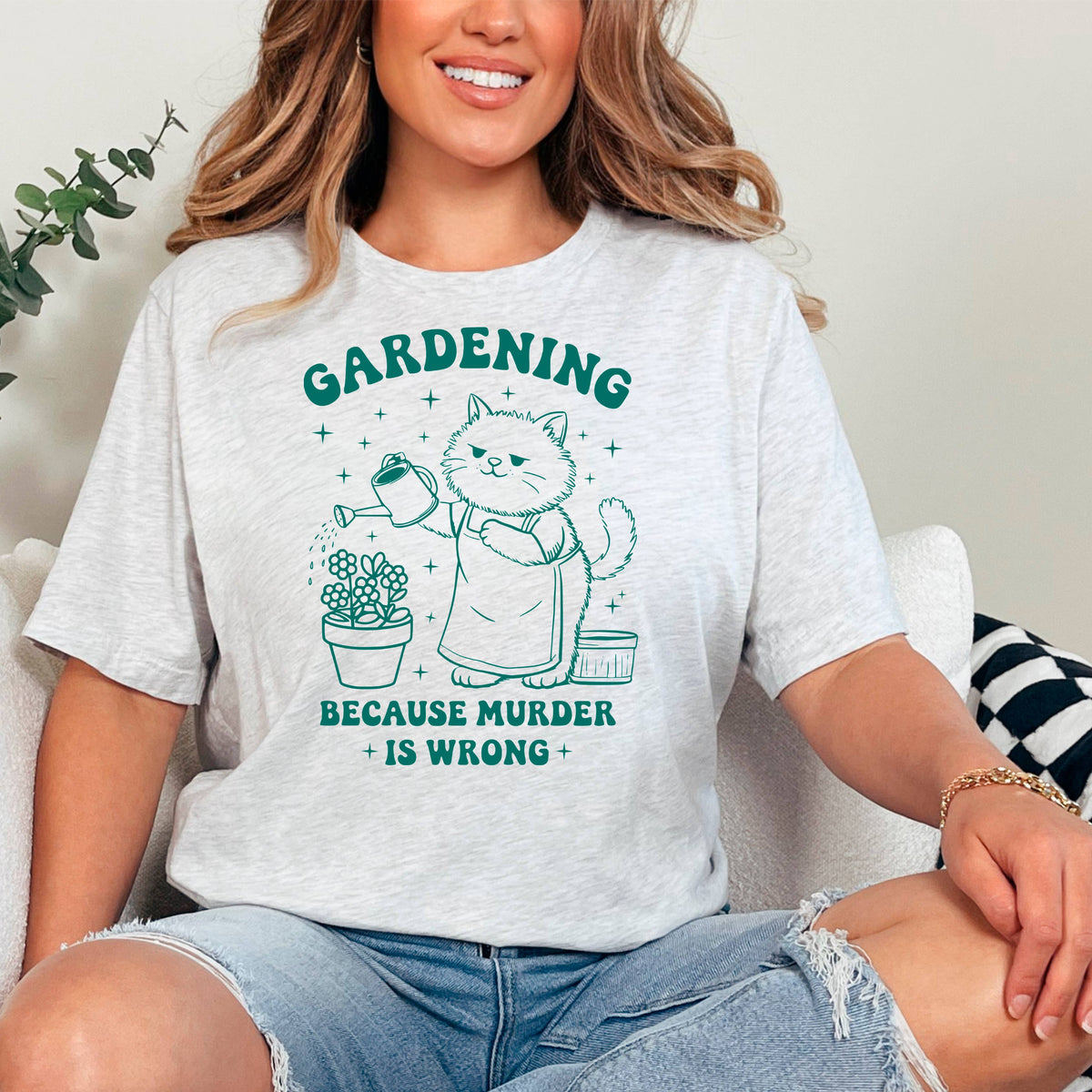 Gardening Graphic Tee for Garden Centers, Floral Plant Shops by Joyful Moose