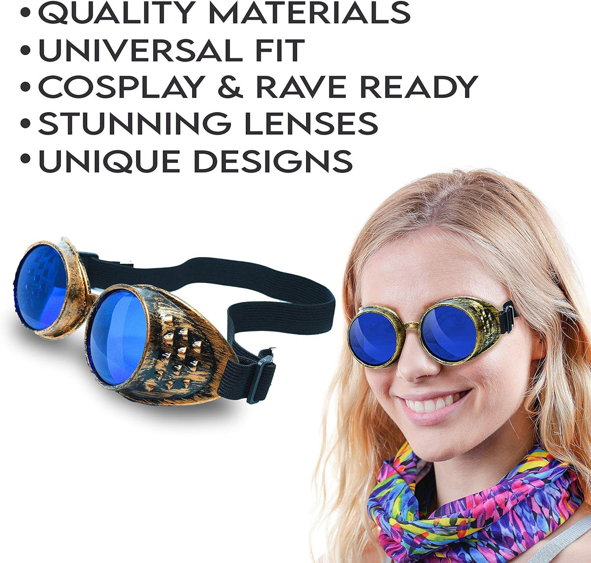 Steampunk Goggles and Kaleidoscope Glasses by SoJourner