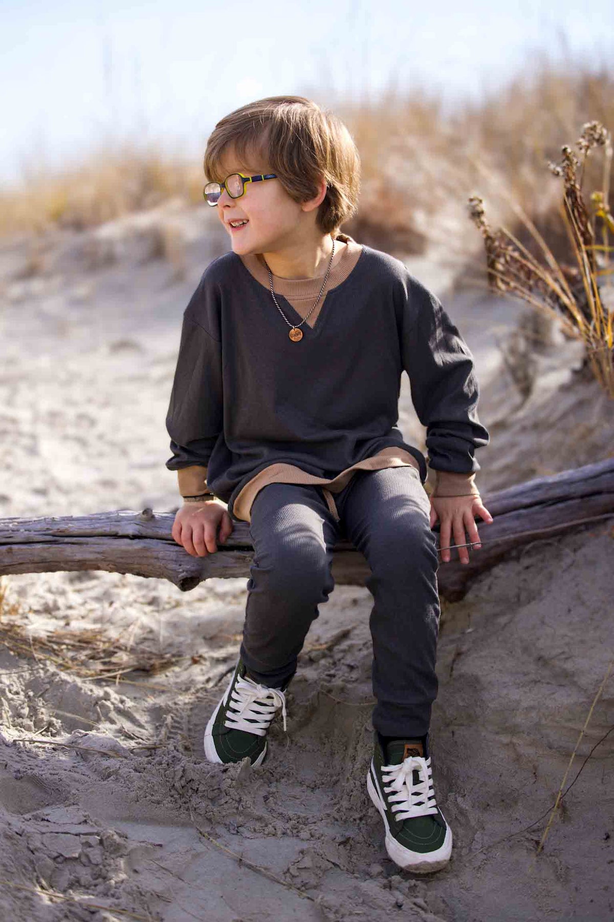 Ribbed bamboo crew by Keep the Littles Wild