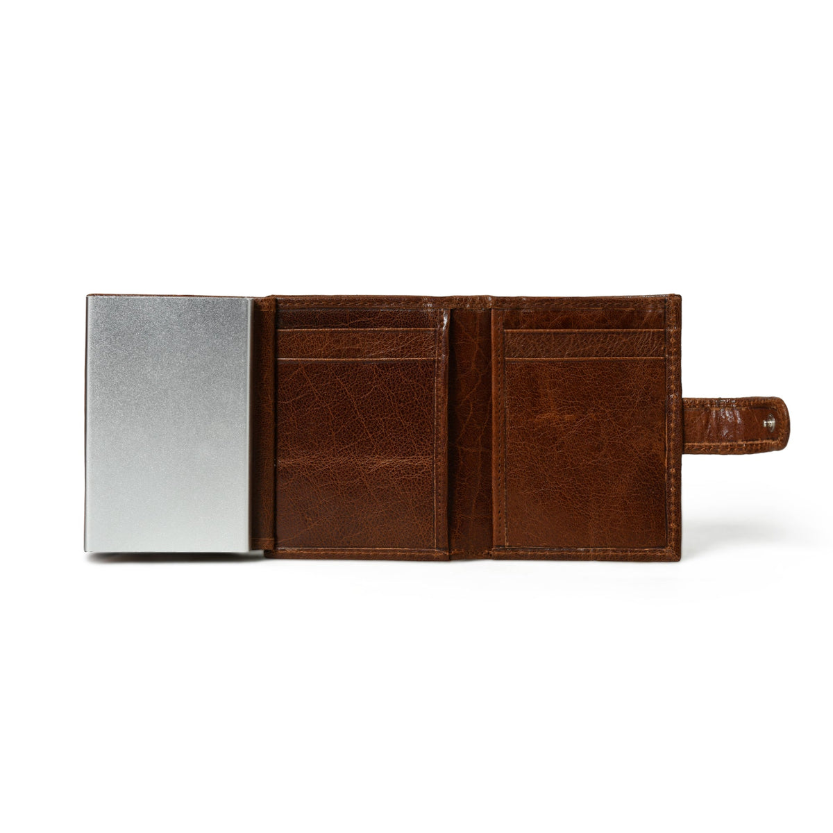UrbanEdge Wallet cum Card Holder - With Aluminium Case by Classy Leather Bags