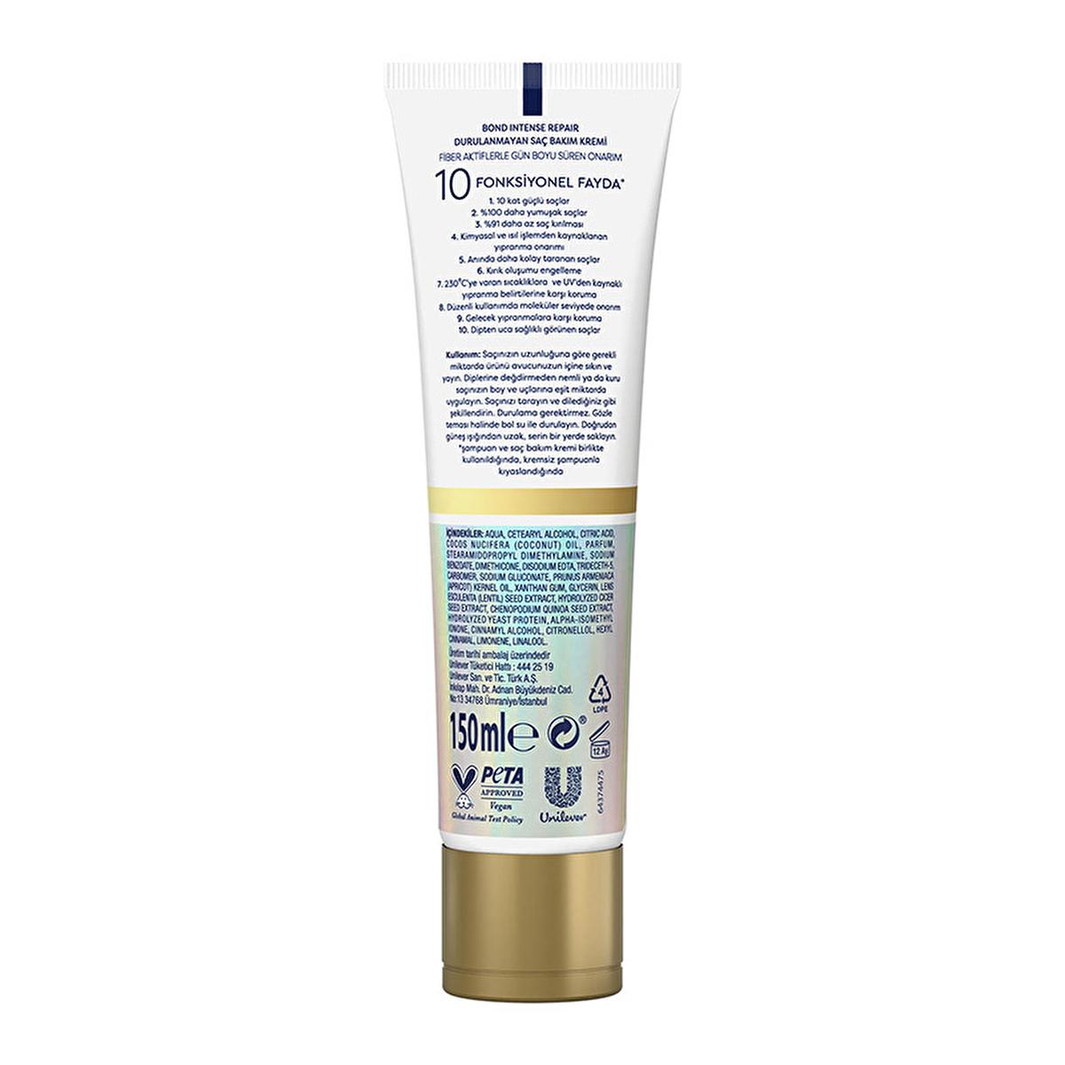Dove Bond Intense Repair Leave-In Hair Conditioner: Reverse Damage, Peptide Repair & Heat Protection for Silky, Strong Hair by Beauty Care Bag