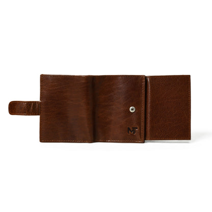 UrbanEdge Wallet cum Card Holder - With Aluminium Case by Classy Leather Bags