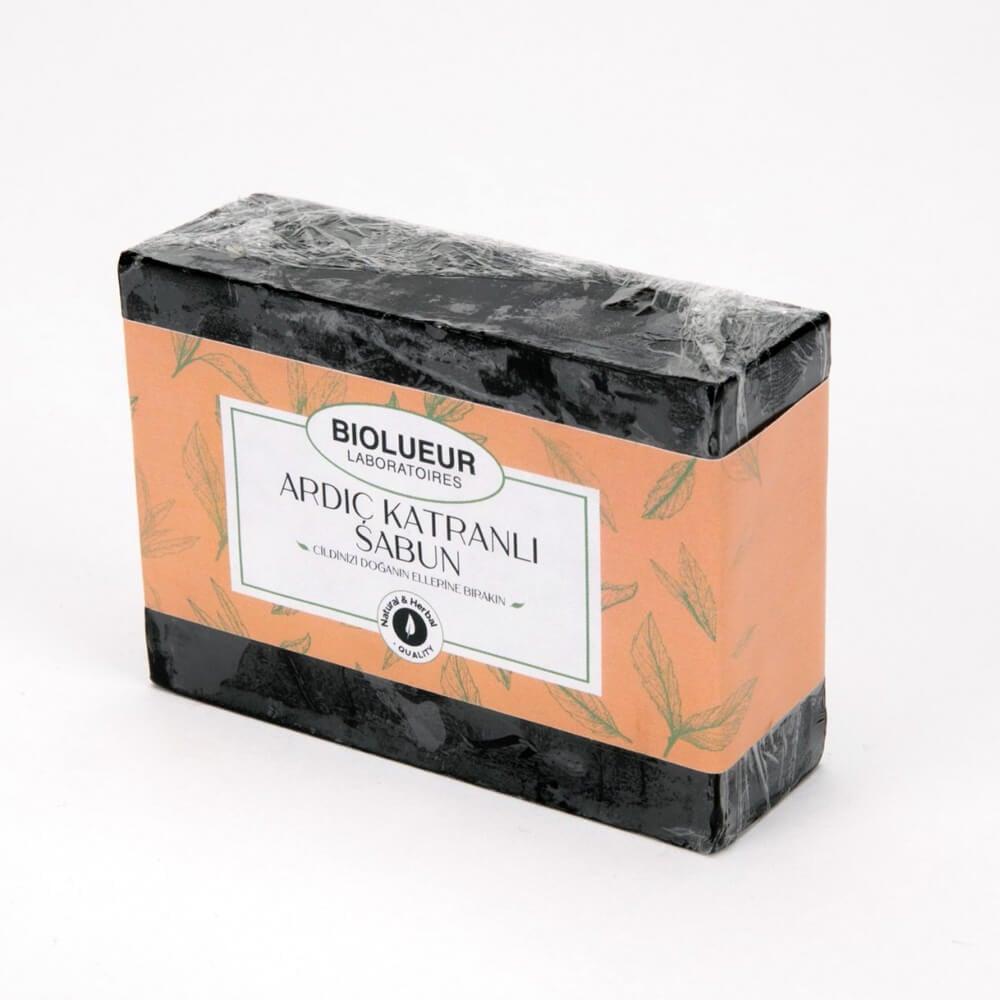 Biolueur Juniper Tar Soap - Natural, Paraben-Free, for Skin & Hair - Soothes Acne, Dermatitis & Dandruff by Beauty Care Bag