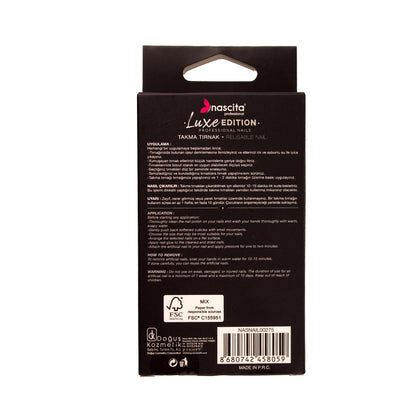 Nascita Luxe Edition Dusty Rose Ballerina False Nails 24-Pack by Beauty Care Bag