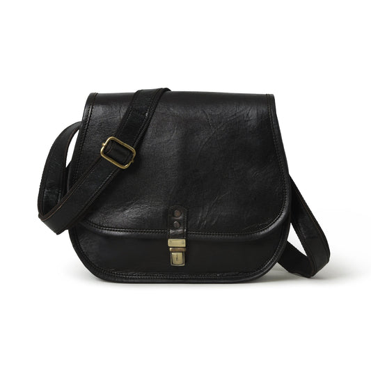 The Black Crossbody by Classy Leather Bags