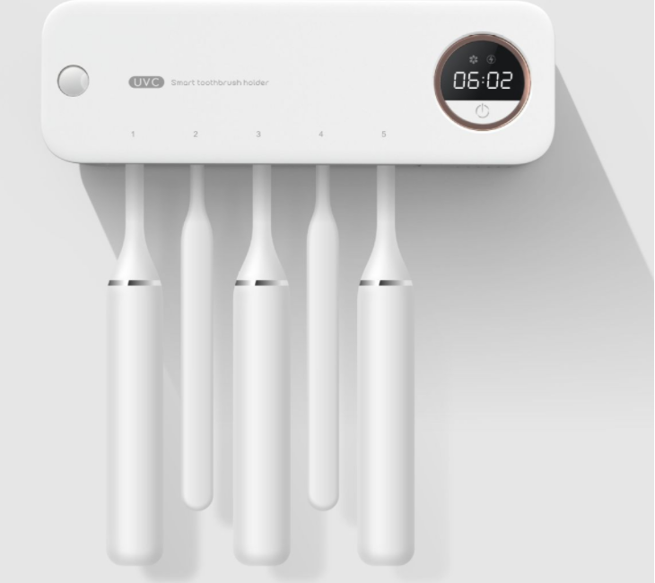 UV Toothbrush Holder Sterilizer Rechargeable Tooth Brush by Maroon Asteria