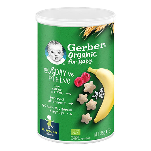 Gerber organic baby snack finger food with no added sugar