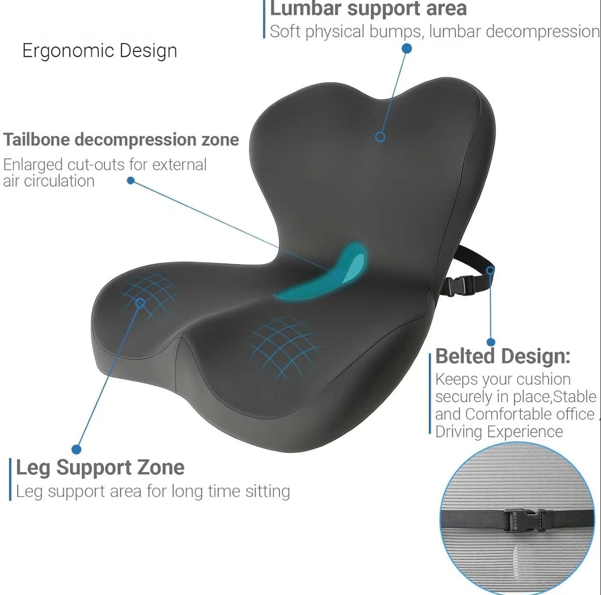 ComfortCore Seat Cushion by V.I.P Digital Presence