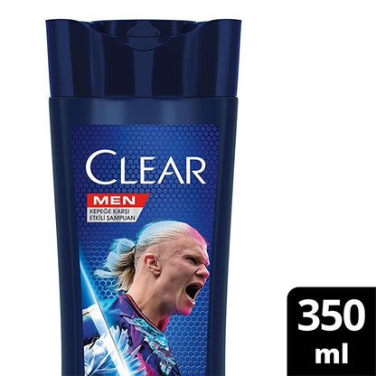 Clear Men Erling Haaland Lemon Shampoo: 48-Hour Dandruff Protection for Oily Scalp - Scalp Recharge & Refreshing Sensation by Beauty Care Bag