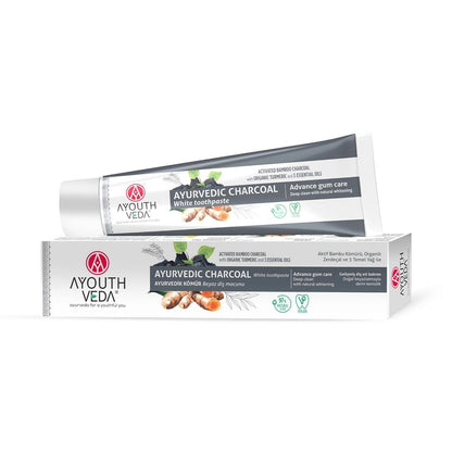Ayouth Veda Charcoal Toothpaste for Natural Brightening 100 ml by Beauty Care Bag