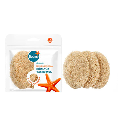 Balmy Natural Exfoliating Face Disk - Gentle Pumpkin Fiber Skincare for Acne & Oily Skin by Beauty Care Bag