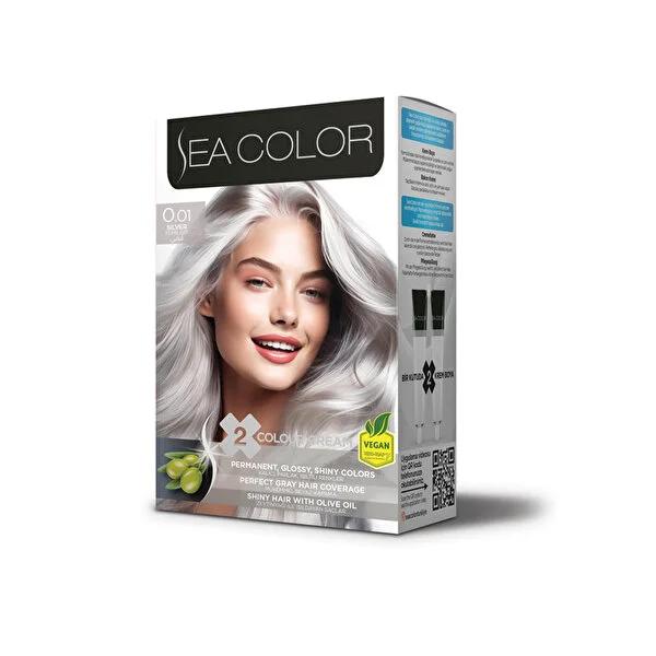 Sea Color Kit - Fume Gri Hair Color for Vibrant, Long-Lasting Results by Beauty Care Bag