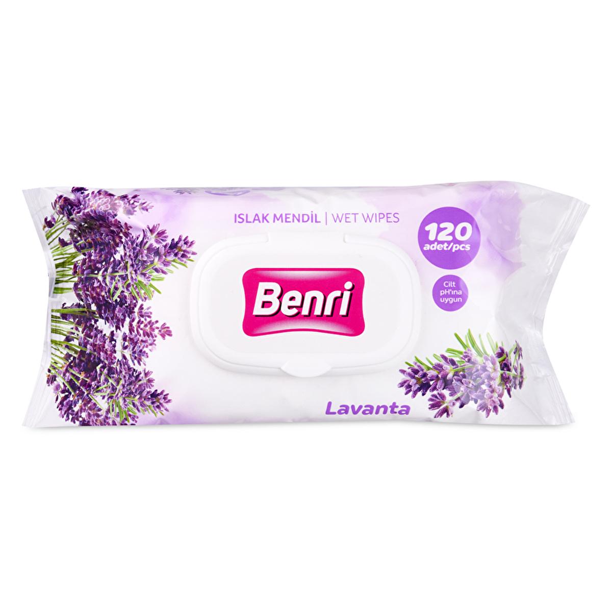 Benrı Gentle Lavender Baby Wipes - 120 Count - Soothing, pH Balanced, Natural Care for Newborns by Beauty Care Bag
