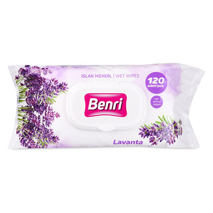 Benrı Gentle Lavender Baby Wipes - 120 Count - Soothing, pH Balanced, Natural Care for Newborns by Beauty Care Bag