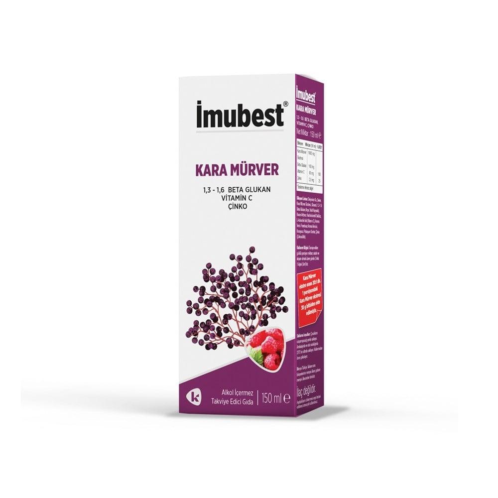 _mubest Immune Support Syrup - Boosts Immunity with Black Elder Extract, Beta Glucan, Vitamin C & Zinc - 150ml Dietary Supplement by Beauty Care Bag