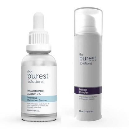 The Purest Solutions hydrating serum and peptide complex duo