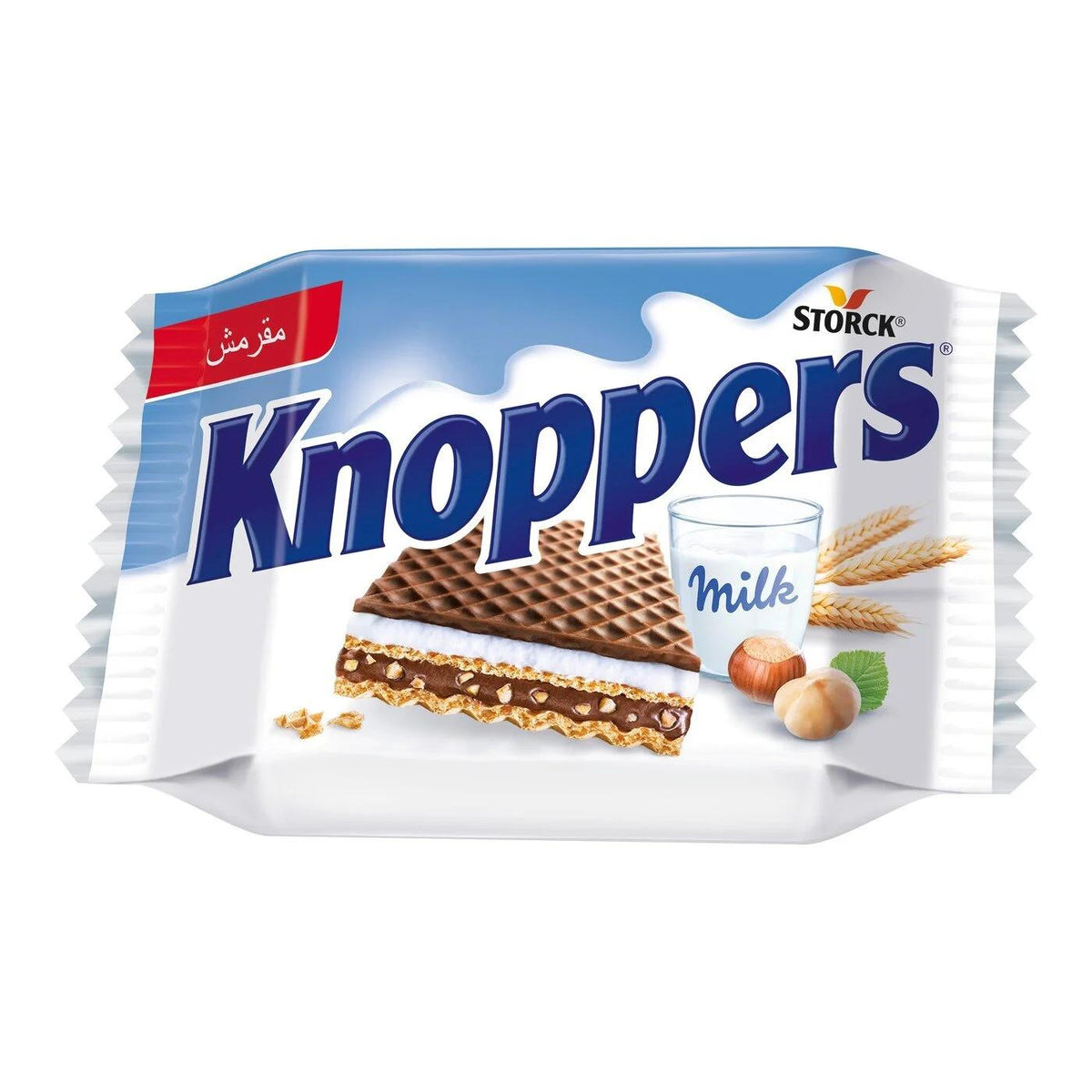 Storck Knoppers Milk & Hazelnut Wafer Snack 25g by Beauty Care Bag