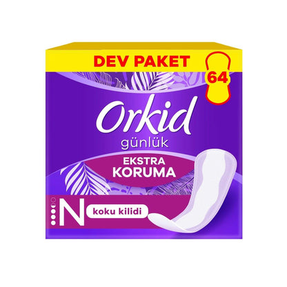 Orkid Daily Pantyliners Extra Protection 64 Count by Beauty Care Bag