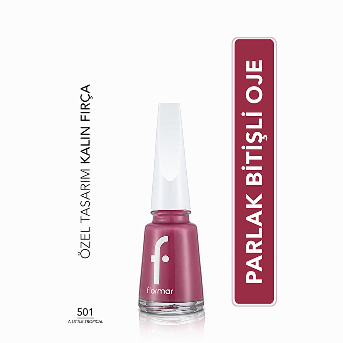 Flormar Nail Enamel - Long Lasting Nail Polish with Nail Care Benefits by Beauty Care Bag