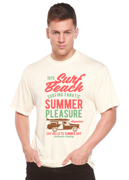 Surf Beach men's short sleeve graphic T-shirt in bamboo viscose and organic cotton