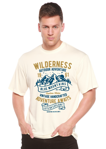 Wilderness men's short sleeve graphic T-shirt in bamboo viscose and organic cotton