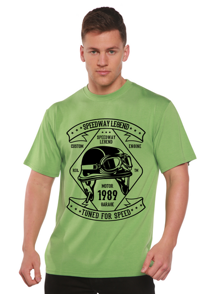 Speedway Legend men's short sleeve graphic T-shirt in bamboo viscose and organic cotton