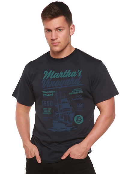 Martha's Vineyard men's bamboo graphic T-shirt – view 9