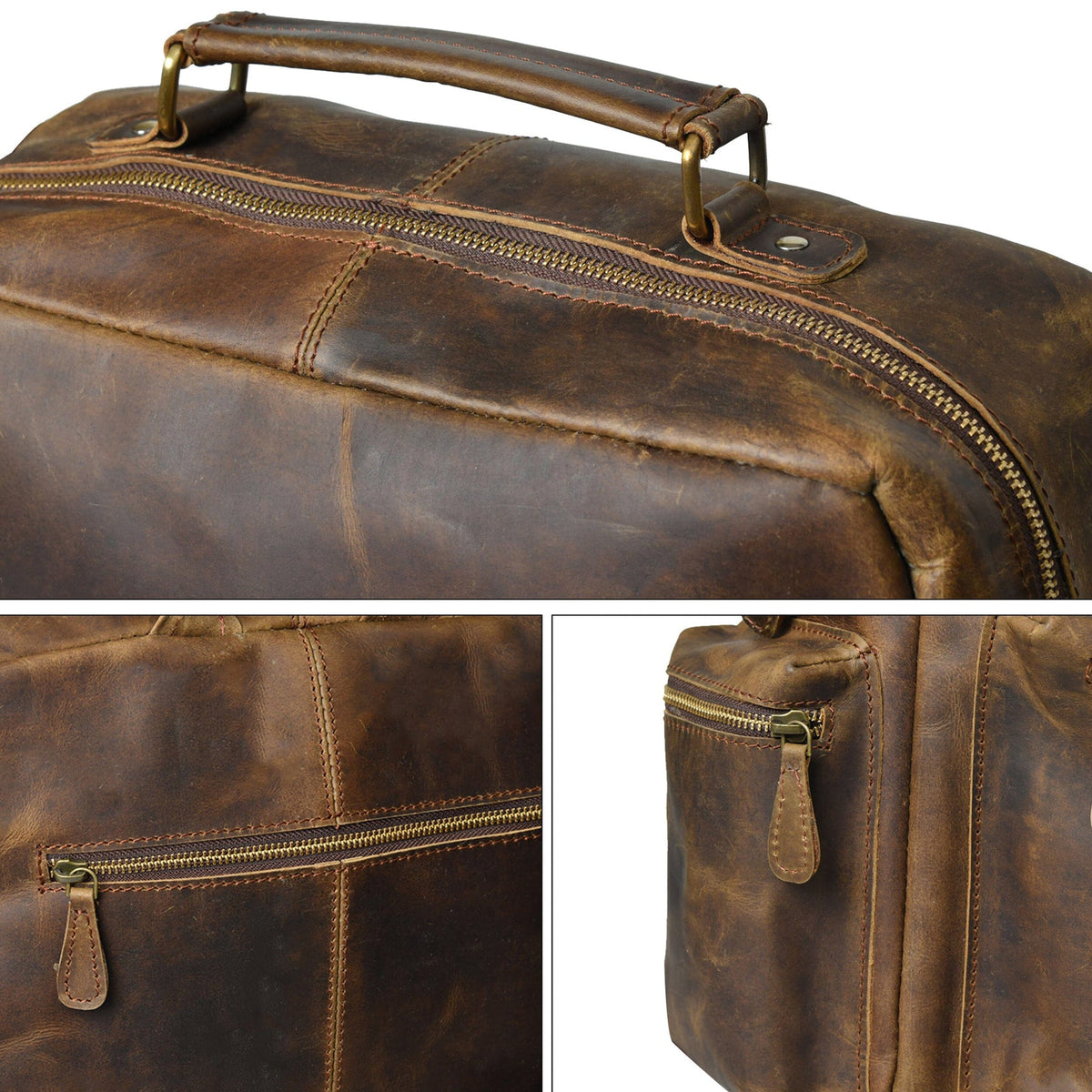 Barclay Buffalo Backpack by Classy Leather Bags