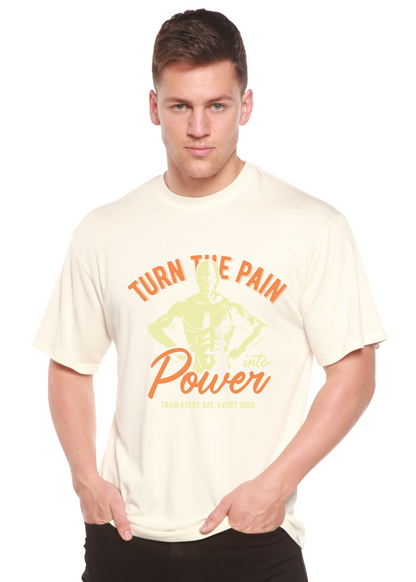 Turn the Pain men's bamboo graphic T-shirt – view 9