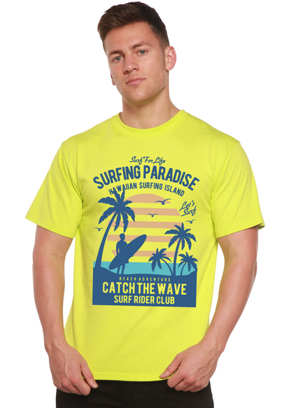 Surfing Paradise men's bamboo graphic T-shirt – view 2
