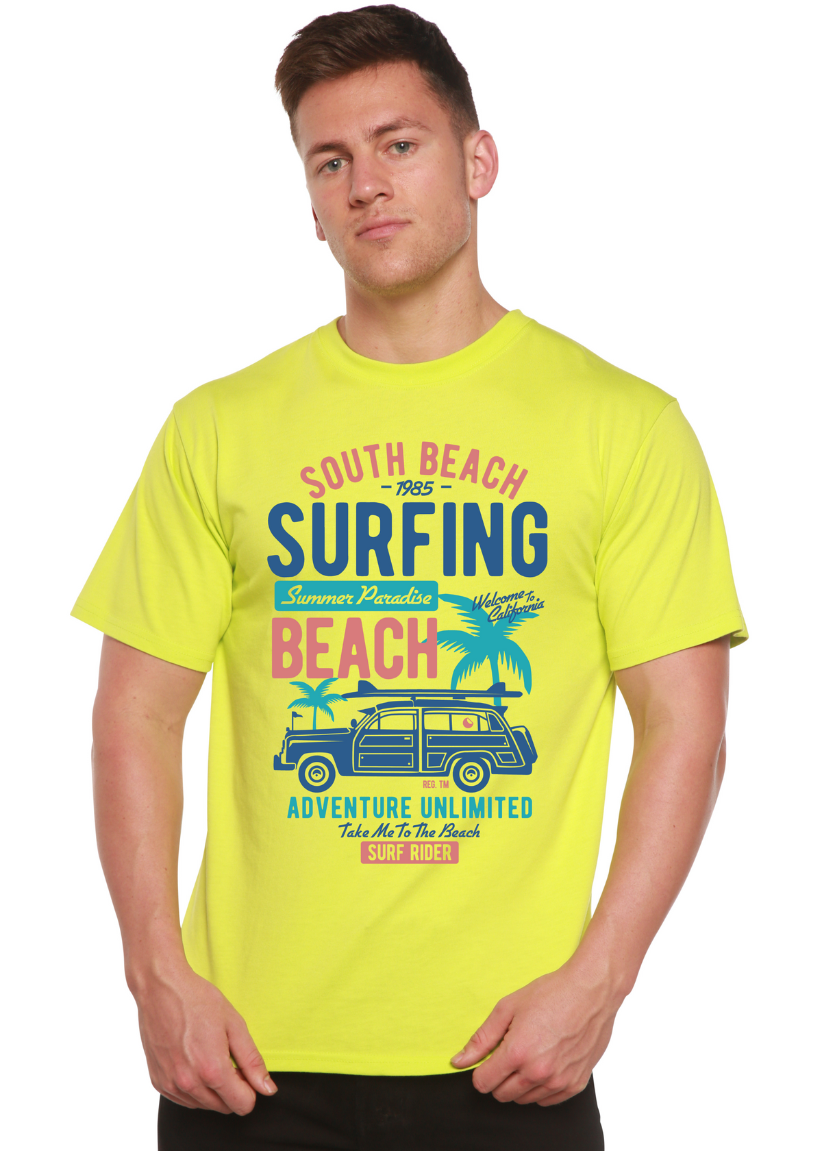 South Beach men's bamboo graphic T-shirt – view 9