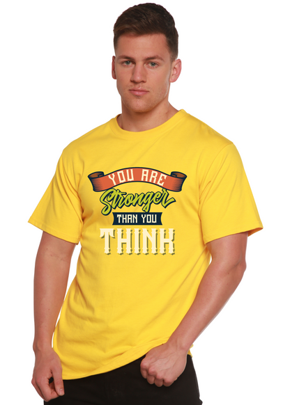 You Are Stronger Than You Think men's bamboo graphic T-shirt – view 9