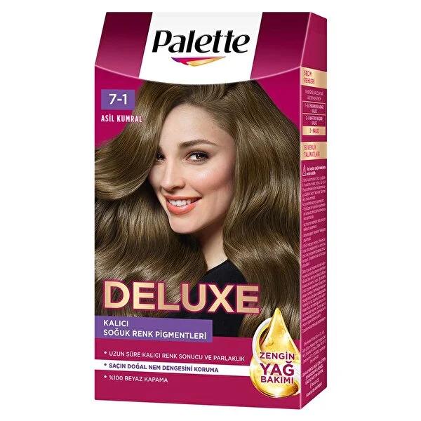 Palette Deluxe Ash Blonde Hair Dye: Long Lasting Color, Grey Coverage, Natural Oils - Vibrant & Shiny At-Home Hair Color by Beauty Care Bag