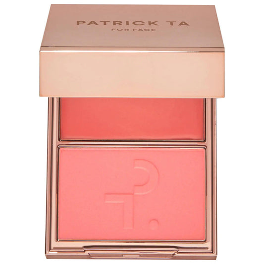 Major Headlines Blush Duo Compact - Cruelty-Free, Gluten-Free Cream & Powder Blush for Radiant Glow by Beauty Care Bag