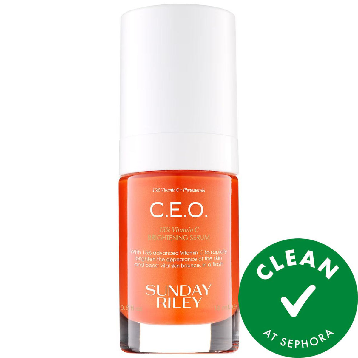 C.E.O. 15% vitamin C brightening serum for dark spot correction