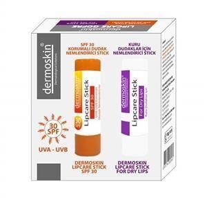 Dermoskin Lip Care SPF 30 - Moisturizing, Protective, and Hypoallergenic Lip Balm for Dry Lips by Beauty Care Bag